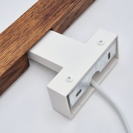 Brilagi - Kylpyhuoneen LED-peilivalo WOODY MIRROR LED/8W/230V 40 cm IP44 tammi kirsikka/valkoinen