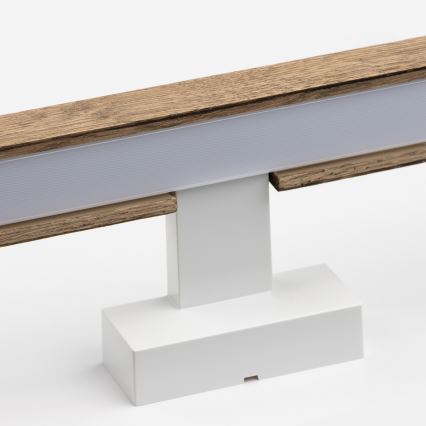 Brilagi - Kylpyhuoneen LED-peilivalo WOODY MIRROR LED/8W/230V 40 cm IP44 tammi saksanpähkinä/valkoinen