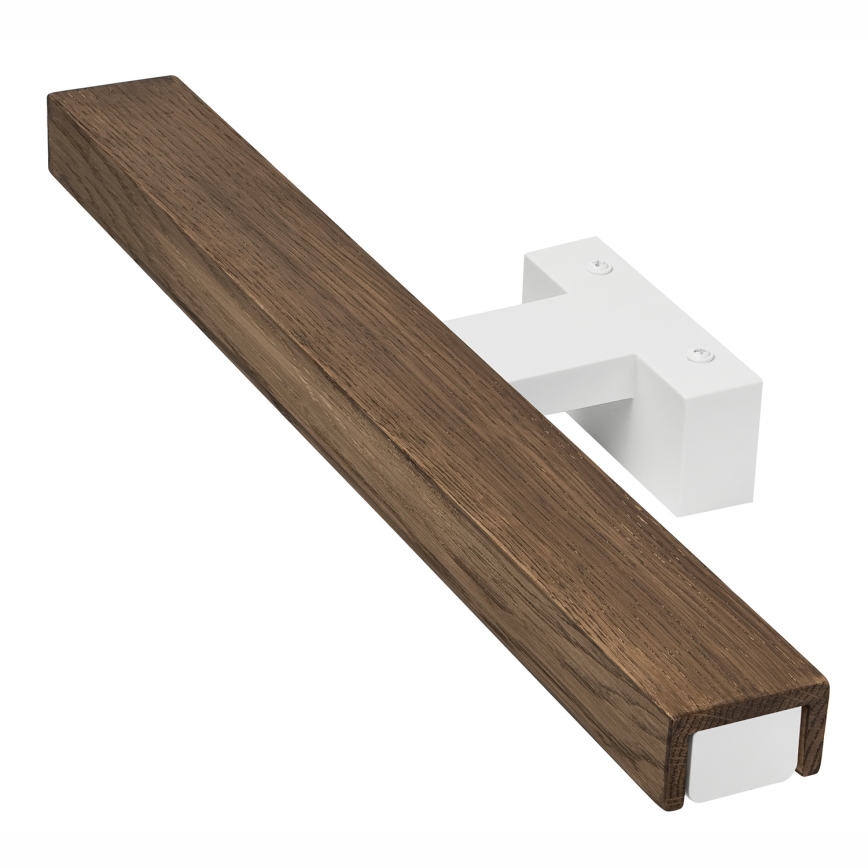 Brilagi - Kylpyhuoneen LED-peilivalo WOODY MIRROR LED/8W/230V 40 cm IP44 tammi saksanpähkinä/valkoinen