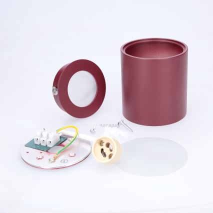 BRILAGI - Kylpyhuoneen spottivalaisin MIA 1xGU10/30W/230V 84x80 mm viininpunainen IP54