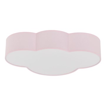 Brilagi - lasten kattovalaisin NIMBUS 4xE27/15W/230V 46x63 cm vaaleanpunainen