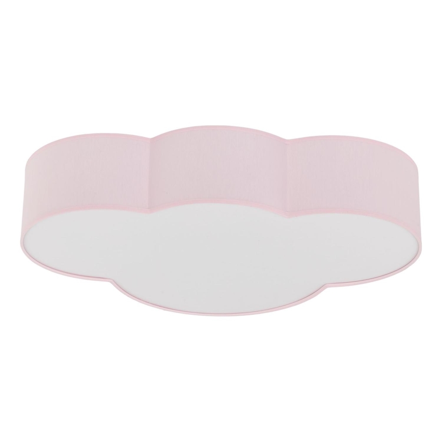 Brilagi - lasten kattovalaisin NIMBUS 4xE27/15W/230V 46x63 cm vaaleanpunainen