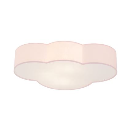Brilagi - lasten kattovalaisin NIMBUS 4xE27/15W/230V 46x63 cm vaaleanpunainen