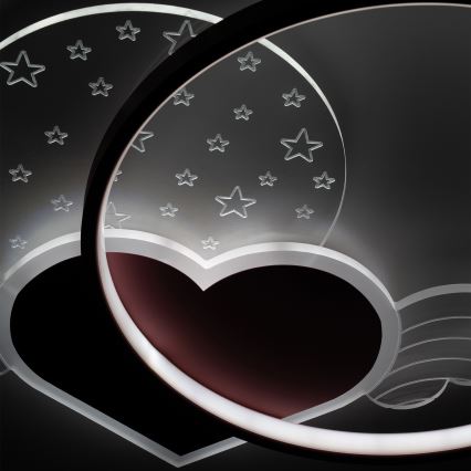 Brilagi - Lasten LED-kattovalaisin LOVE LED/48W/230V 3000/4500/6000K vaaleanpunainen