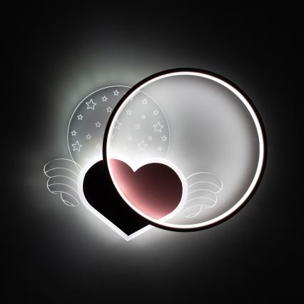 Brilagi - Lasten LED-kattovalaisin LOVE LED/48W/230V 3000/4500/6000K vaaleanpunainen