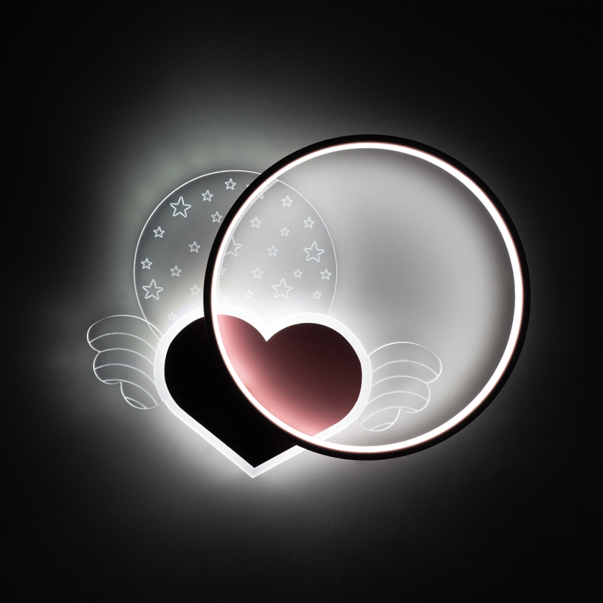 Brilagi - Lasten LED-kattovalaisin LOVE LED/48W/230V 3000/4500/6000K vaaleanpunainen