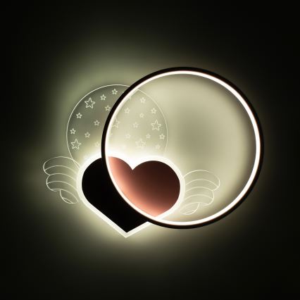 Brilagi - Lasten LED-kattovalaisin LOVE LED/48W/230V 3000/4500/6000K vaaleanpunainen