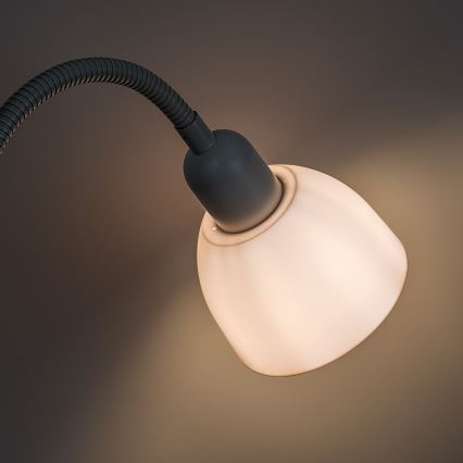 Brilagi - Lattiavalaisin ARIANA 1xE27/100W/230V + 1xE14/25W valkoinen