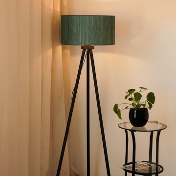 Brilagi - Lattiavalaisin BOSTON ROLLER 1xE27/15W/230V olki vihreä/kulta