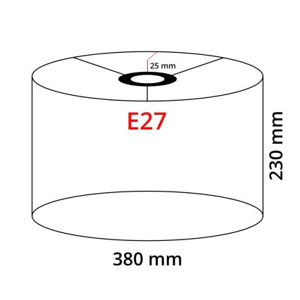 Brilagi - Lattiavalaisin CERIA 1xE27/100W/230V + 1xE14/25W valkoinen/musta