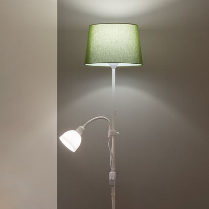 Brilagi - Lattiavalaisin CERIA 1xE27/100W/230V + 1xE14/25W valkoinen/vihreä