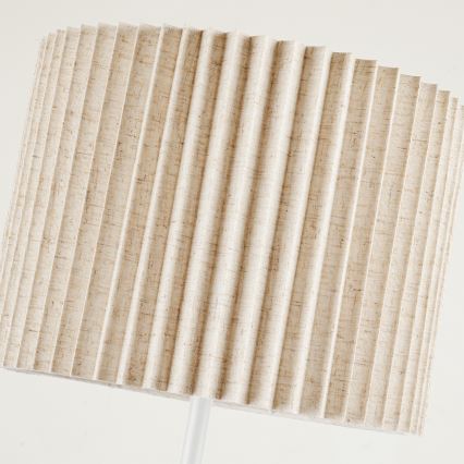 Brilagi - Lattiavalaisin NORDIC WAVE 1xE27/15W/230V pellava/valkoinen