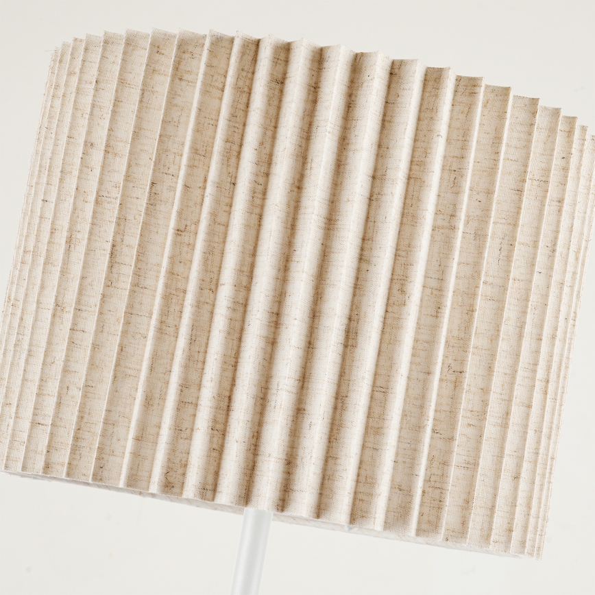 Brilagi - Lattiavalaisin NORDIC WAVE 1xE27/15W/230V pellava/valkoinen