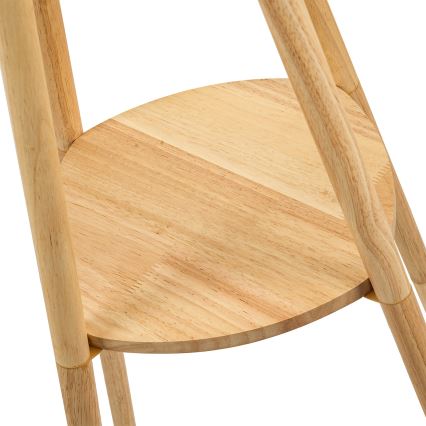 Brilagi - Lattiavalaisin NORDIC WAVE 1xE27/15W/230V puu/pellava