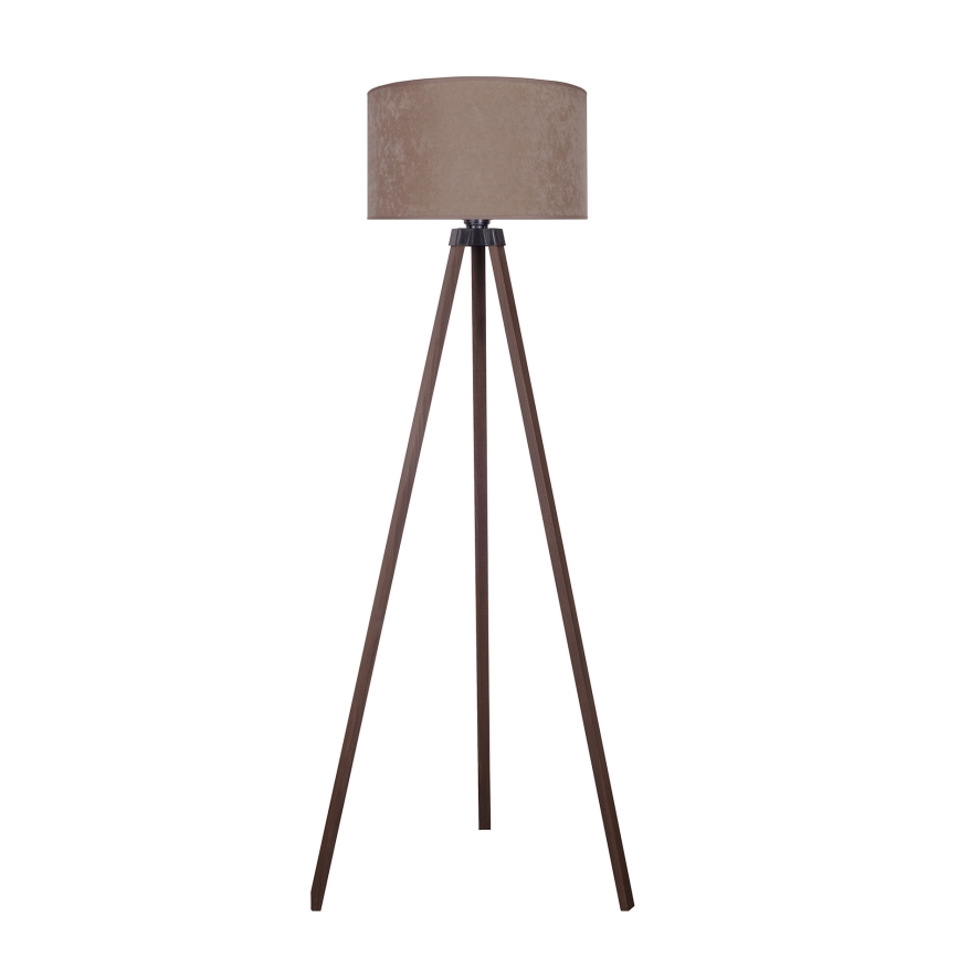 Brilagi - Lattiavalaisin VELVET 1xE27/60W/230V ruskea/beige