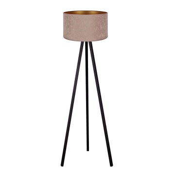 Brilagi - Lattiavalaisin VELVET 1xE27/60W/230V wenge/beige