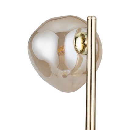 Brilagi - Lattiavalaisin VULCANO 3xG9/8W/230V kultainen/savuinen beige