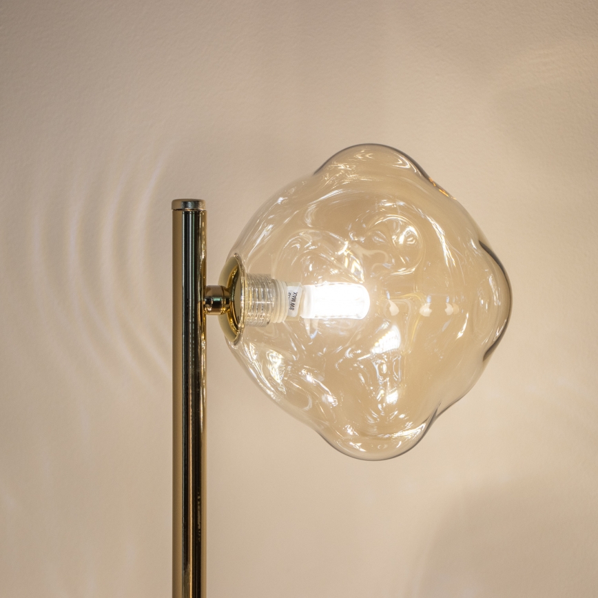 BRILAGI - Lattiavalaisin VULCANO 3xG9/8W/230V kultainen/savuinen beige