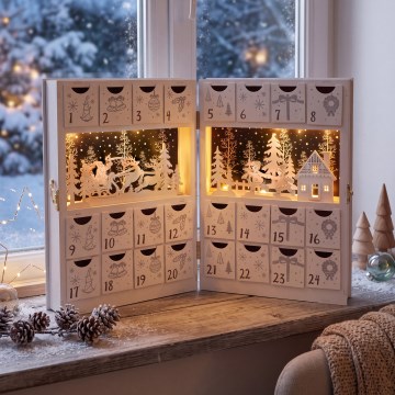 BRILAGI - LED-adventtikalenteri LED/2xAA