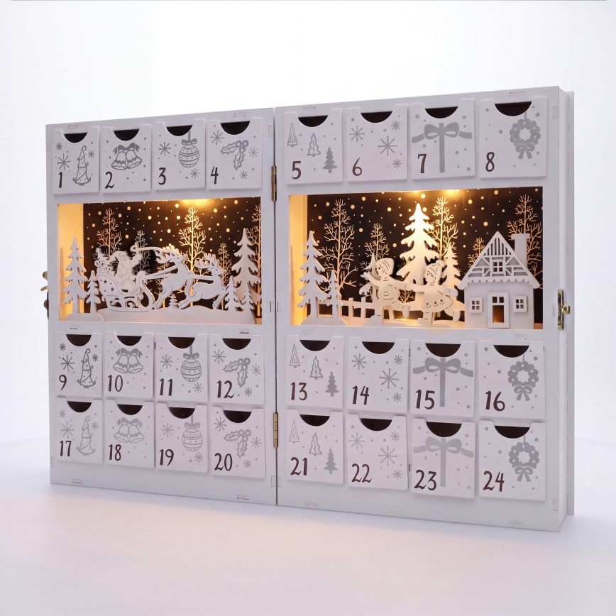 BRILAGI - LED-adventtikalenteri LED/2xAA