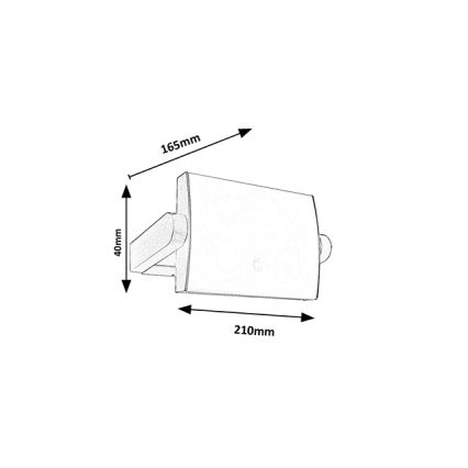 Brilagi - LED-ulkoseinävalaisin liiketunnistimella ANKLE LED/18W/230V 4000K IP65 antrasiitti