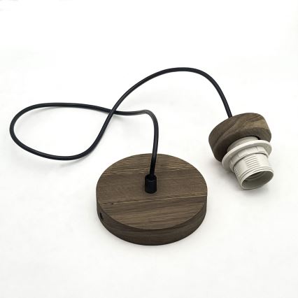 Brilagi - LED Kattovalaisin johdolla ANTHONY 1xE27/60W/230V tammi-pähkinä/beige