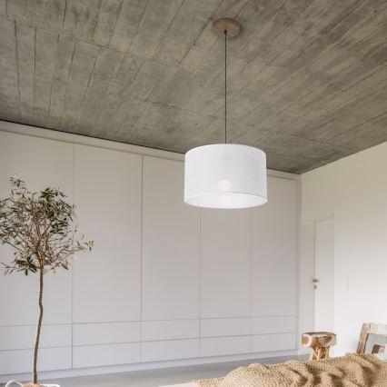 Brilagi - LED Ripustettava kattovalaisin ANTHONY 1xE27/60W/230V tammi-pähkinä/valkoinen