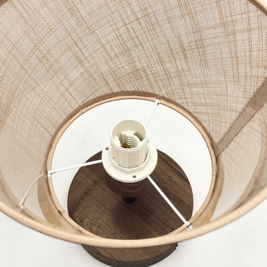 Brilagi - LED Pintakiinnitteinen kattokruunu ANTHONY 1xE14/60W/230V tammi-pähkinä/beige