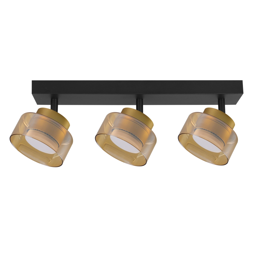 Brilagi - LED AURA LUX kohdevalaisin 3xGX53/30W/230V musta/kultainen