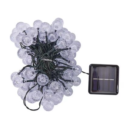 BRILAGI - LED-aurinkokäyttöinen koristevalosarja BUBBLE 300xLED/8 toimintoa 30m IP65 lämpimän valkoinen 500 mAh