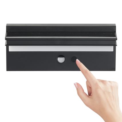 Brilagi - LED aurinkokennoseinävalaisin anturilla SUN SENSE LED/10W/3,7V 4000 mAh IP44