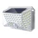 Brilagi - LED aurinkokenno seinävalo anturilla WALLIE LED/4W/3,7V 6500K IP64 hopea