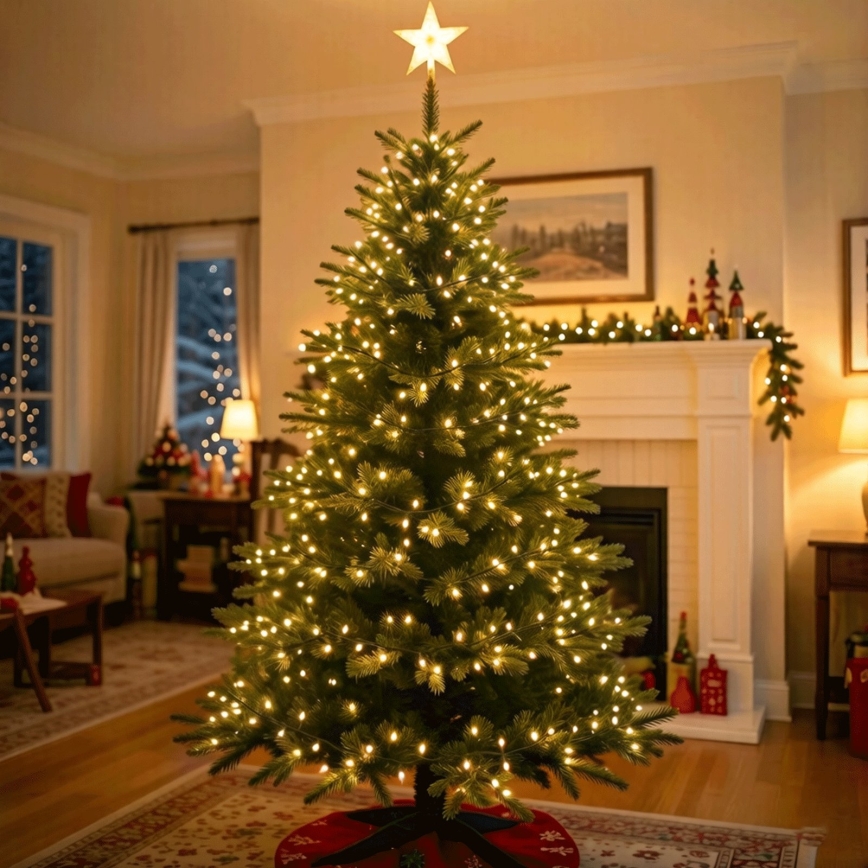 BRILAGI - LED-aurinkokennolla toimiva jouluvalosarja 500xLED/8 toimintoa 52m 1200 mAh IP65 lämmin valkoinen