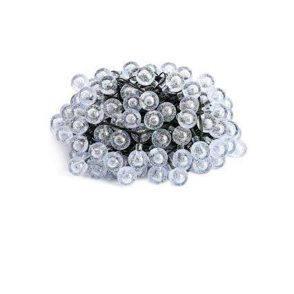 Brilagi - LED-aurinkokäyttöinen BUBBLE-koristevaloketju 200xLED/8 toimintoa 20m IP65 lämmin valkoinen 800 mAh