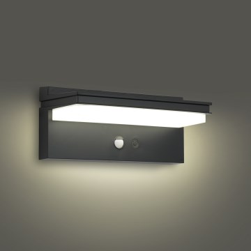 Brilagi - LED aurinkokennoseinävalaisin anturilla SUN SENSE LED/10W/3,7V 4000 mAh IP44