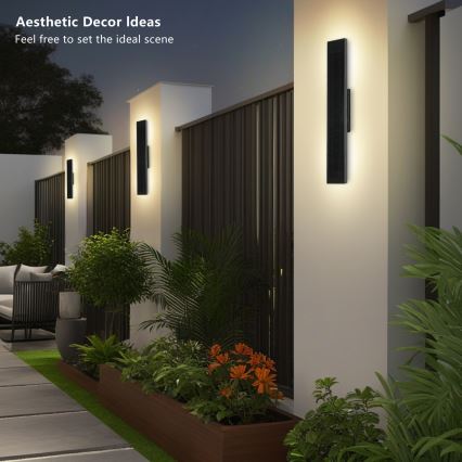 Brilagi - himmennettävä aurinkokennollinen LED-seinävalaisin SUN LED/4W/230V 60 cm 4000 mAh IP44