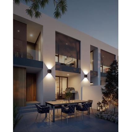 Brilagi - LED aurinkokäyttöinen seinävalaisin SOLAR CUBE LED/2W/3,2V 1300 mAh IP54