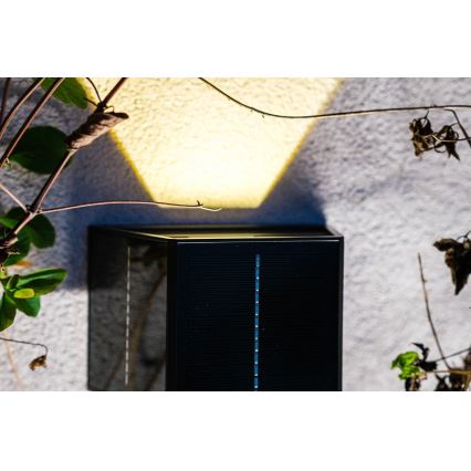 Brilagi - LED aurinkokäyttöinen seinävalaisin SOLAR CUBE LED/2W/3,2V 1300 mAh IP54
