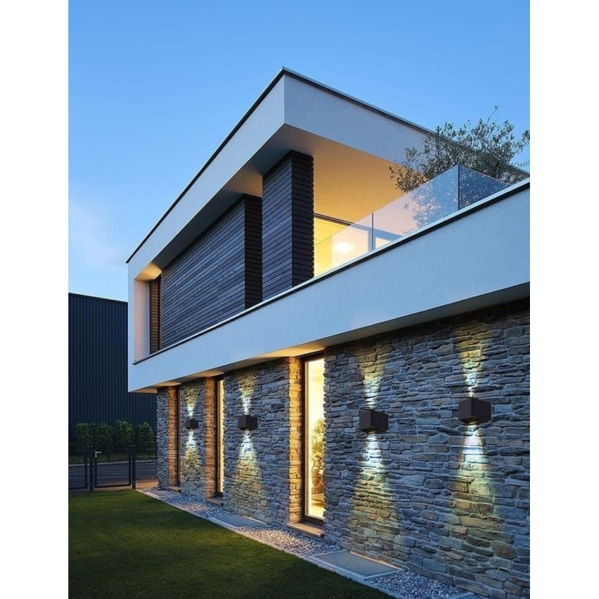 Brilagi - LED aurinkokäyttöinen seinävalaisin SOLAR CUBE LED/2W/3,2V 1300 mAh IP54