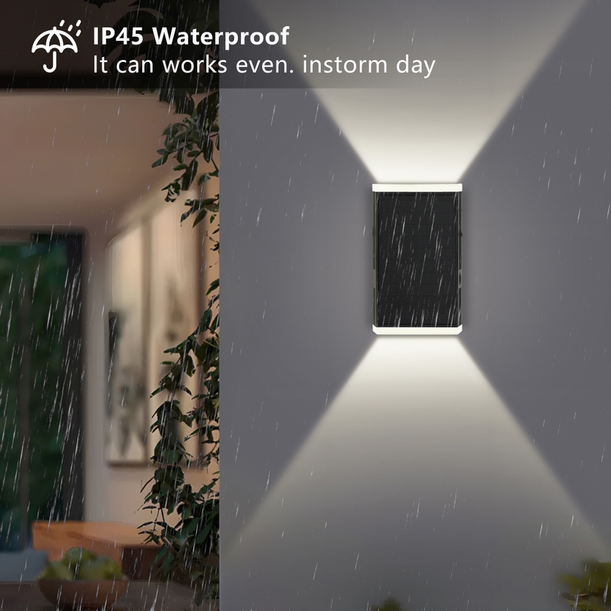 Brilagi - LED-aurinkoseinävalaisin SUN GUARD LED/2W/3,7V 2000 mAh IP45