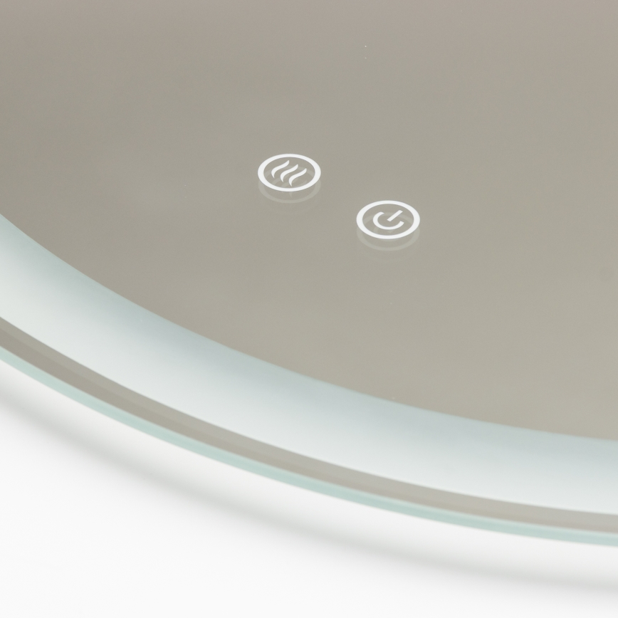 Brilagi - Lämmitetty LED-kylpyhuonepeili AVA PRO LED/18,5W/230V halkaisija 60 cm IP44 CRI 90 himmennettävä + CCT