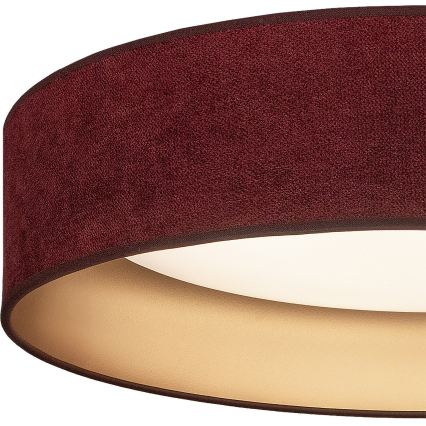 Brilagi - VELVET SMARTIX LED-himmennettävä kattovalaisin LED/36W/230V 3000–6000K halkaisija 55 cm viininpunainen/kultainen Wi‑Fi Tuya Beacon + kaukosäädin