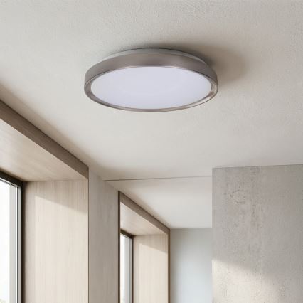 Brilagi - LED-himmennettävä kattovalaisin FANCIA LED/48W/230V 3000-6500K halkaisija 39 cm hopea + kaukosäädin