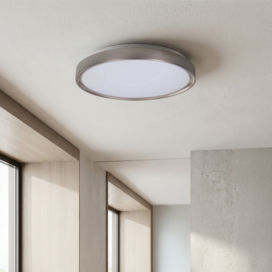Brilagi - LED-himmennettävä kattovalaisin FANCIA LED/48W/230V 3000-6500K halkaisija 39 cm hopea + kaukosäädin
