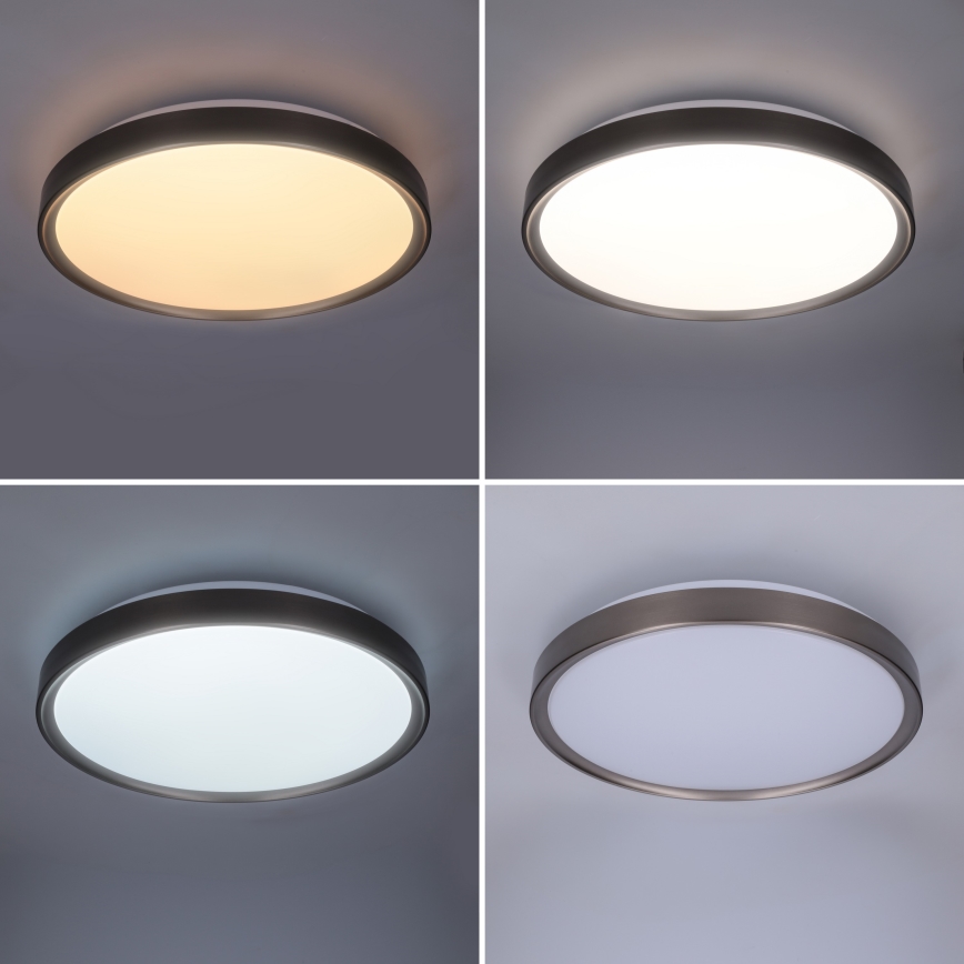 Brilagi - LED-himmennettävä kattovalaisin FANCIA LED/48W/230V 3000-6500K halkaisija 39 cm hopea + kaukosäädin