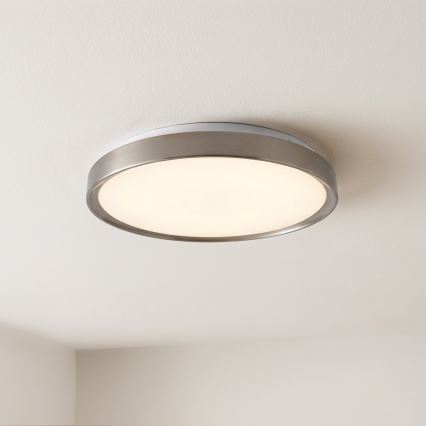 Brilagi - LED-himmennettävä kattovalaisin FANCIA LED/48W/230V 3000-6500K halkaisija 39 cm hopea + kaukosäädin