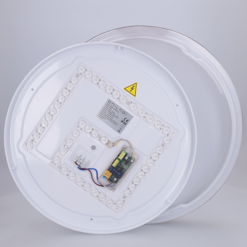 Brilagi - LED-himmennettävä kattovalaisin FANCIA LED/48W/230V 3000-6500K halkaisija 39 cm hopea + kaukosäädin