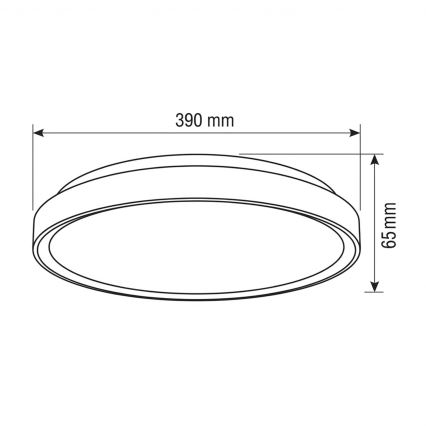 Brilagi - LED-himmennettävä kattovalaisin FANCIA LED/48W/230V 3000-6500K halkaisija 39 cm hopea + kaukosäädin