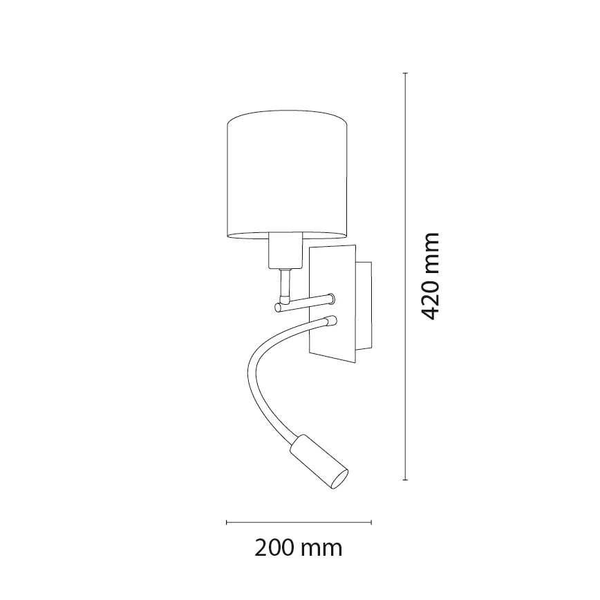 BRILAGI - LED Lasten joustava seinävalaisin BOBO 1xE27/25W/230V + LED/3W mattakromi/valkoinen/nallet