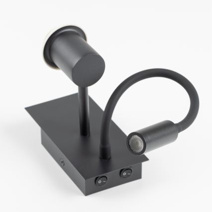 BRILAGI - LED-lastenseinävalaisin BOBO 1xE27/25W/230V + LED/3W musta/valkoinen/yksisarviset